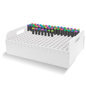 Plastic 204 Holes Marker Pen Organizer Holder for Storing Colored Pens Large Capacity Marker Pen Storage Rack Compact Marker Storage Organizer for Home Classroom Office