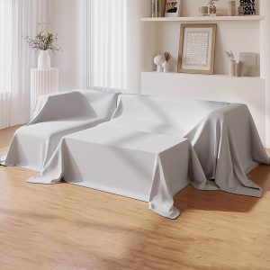 Furniture Dust Cover for Bed 79inch Polyester Bed Sheet Mattress Protection Cover Washable Sofa Protector for Sofas Chairs Home