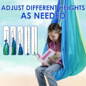 Sensory Swing Comfortable Kids Sensory Hammock Holds up to 200 lbs Indoor Cuddle Swing with 360?? Swivel Hardware for Children Adults Indoor Outdoor
