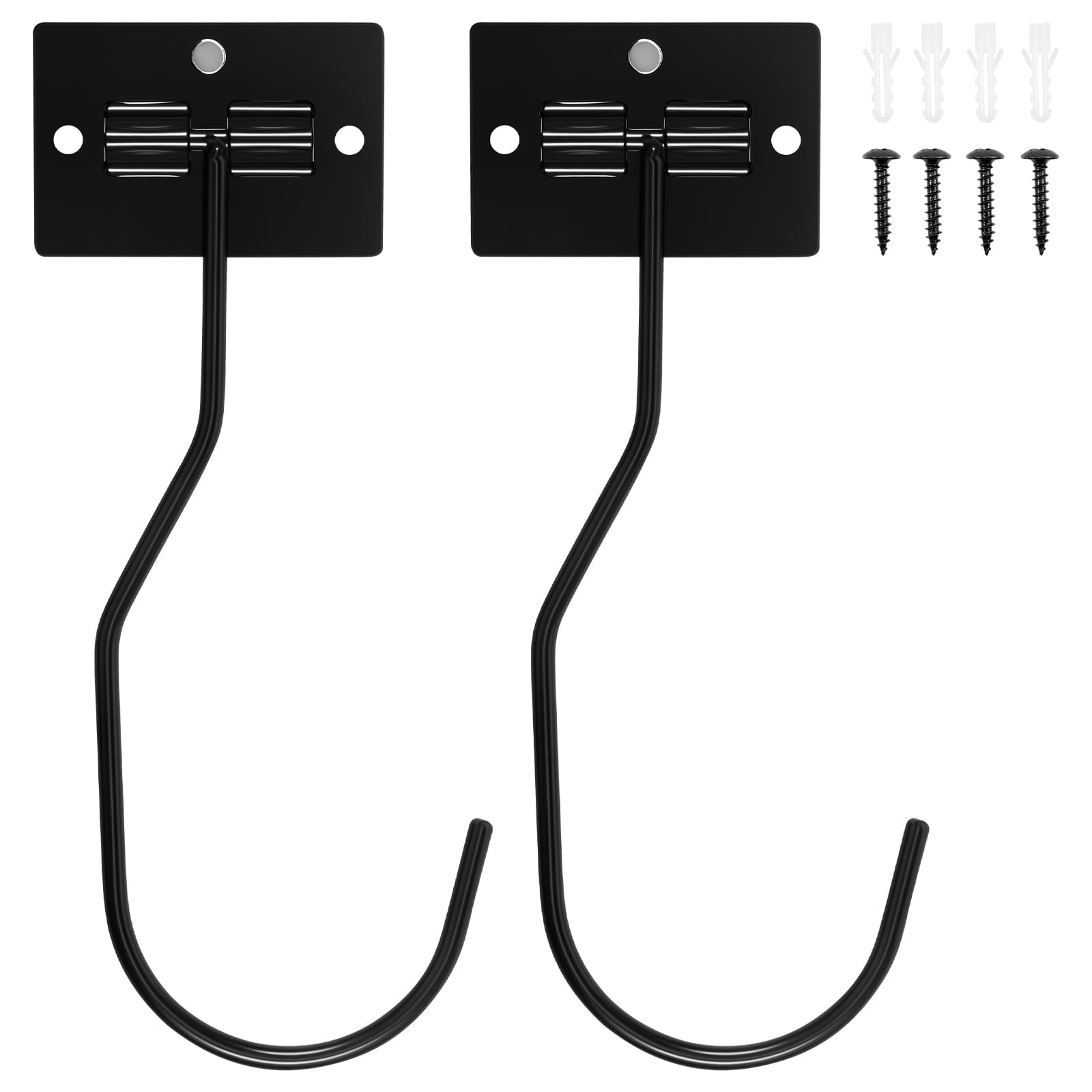 2/4 Pcs Banana Hook Metal Banana Hanger with Magnet Base Foldable Banana Holder Multipurpose Banana Holder Hook for Kitchen to Keep Bananas Fresh