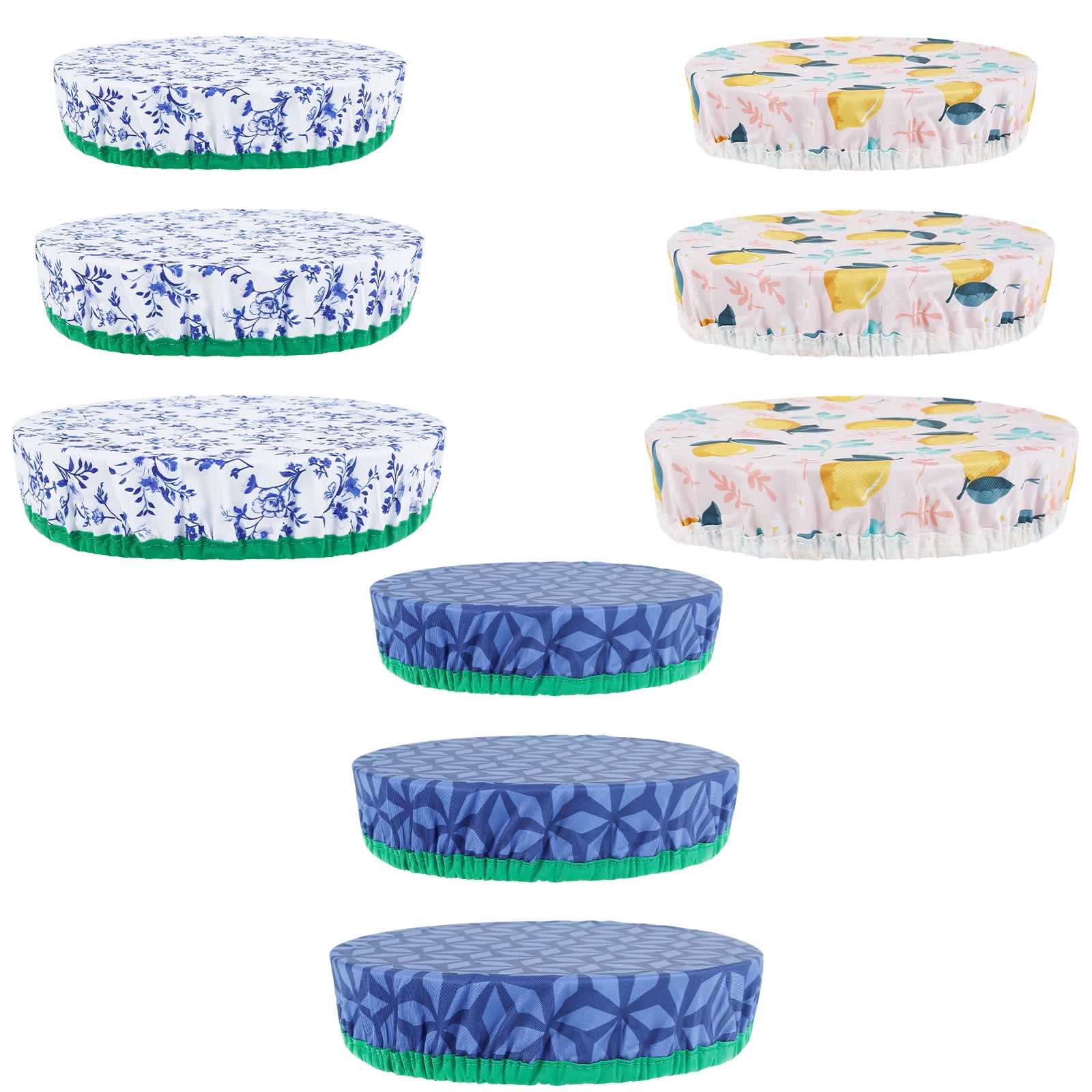 9 Pcs Cloth Bowl Covers Cotton Fabric Reusable Bowl Covers 3 Size Elastic Food Storage Covers Tear Resistant Bread Bowl Covers for Food Fruit Salad Leftover