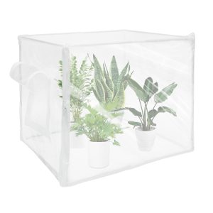Mini Greenhouse Sturdy Plant Greenhouse Tent with Transparent PVC Cover Portable Small Greenhouse Multipurpose Mini Plant Tent for Indoor and Outdoor Use