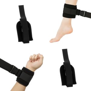 4Pcs Medical Restraint Strap Extended Adjustable Breathable Elastic Wrist Ankle Holder Avoid Scratching Tube Removal