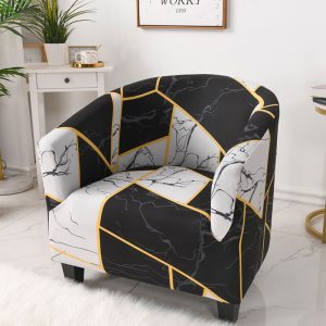 BUTORY Tub Chair Covers Armchair Slipcovers Removable Tub Sofa Slipcover Washable Furniture Protector Covers for Bar Counter Living Room Reception