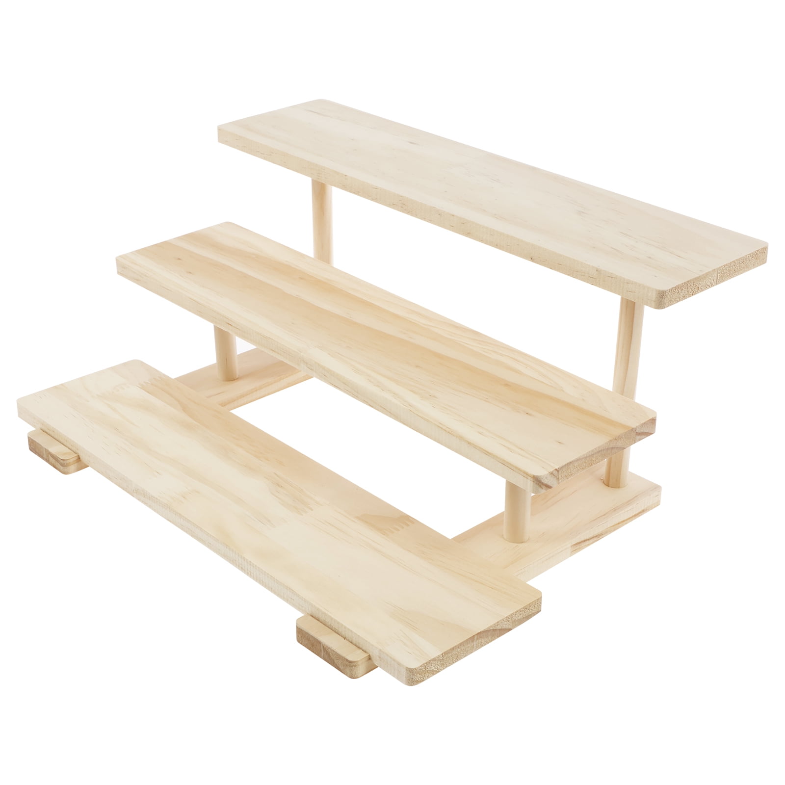 Wood Cologne Organizer Easy to Install Versatile Perfume Display Riser Stand Sturdy Lotion Shelf Organizer Stand Practical Display Stand Riser Shelf for Makeup Jewelry