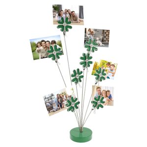 Photo Tree Holder Clip 8 Branch Photo Tree Holder Adjustable Branch Picture Stand with Crocodile Clip for Home