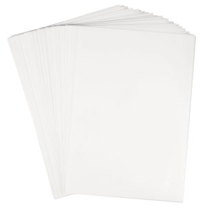 100Pcs DTF Transfer Film A4 Size PET Transfer Paper Printable PET Film Sheets Clear Transfer Sheets Transfer Paper Printer DTF Printer Paper for DTF Printer DTF Powder T Shirts