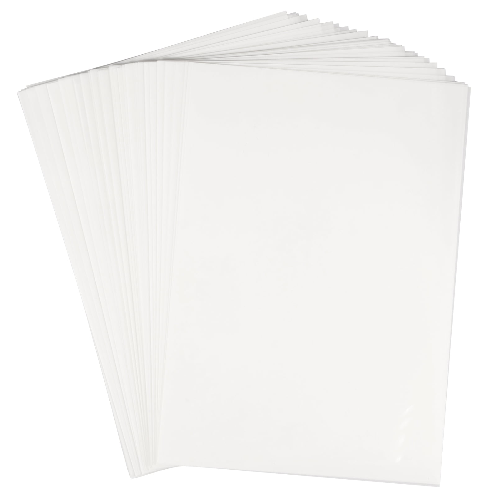 100Pcs DTF Transfer Film A4 Size PET Transfer Paper Printable PET Film Sheets Clear Transfer Sheets Transfer Paper Printer DTF Printer Paper for DTF Printer DTF Powder T Shirts