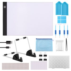 Diamond Light Pad Kit Adjustable Portable Diamond Art Paintings Accessories Convenient Diamond Art Kits Pretty Diamond Paint Kit for Adults Kids