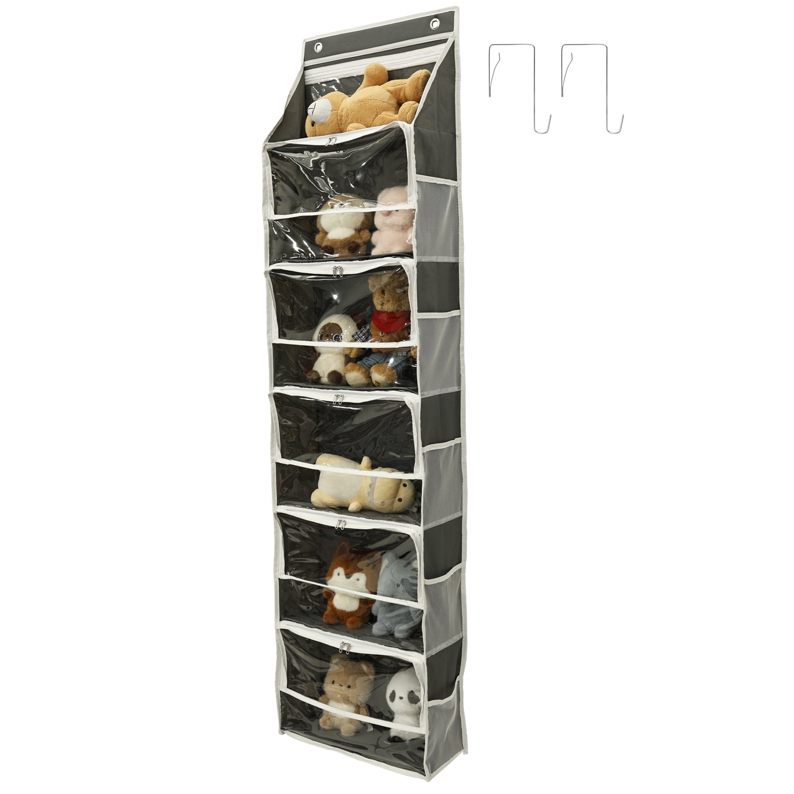 Hanging Yarn Storage Organizer with 6 Independent Compartment Thickened Large Capacity Yarn Holder for Crochet Tool Transparent