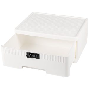 Lockable Storage Container Bin Password Storage Organizer Locking Box Robust Reliable Security Large Capacity for Valuables? Protection