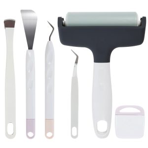 6Pcs Vinyl Weeding Tools for Home Studio Sewing Ergonomic Anti Slip Craft Vinyl Tools Kit Versatile Crafting Basic Set Craft Weeding Kit for Silhouette Siser