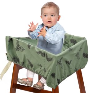 Waterproof Carton Style Shopping Trolley Seat Cover Soft Comfortable Baby Safety Cart Cover for Highchair Swing Toddler Infant Cart