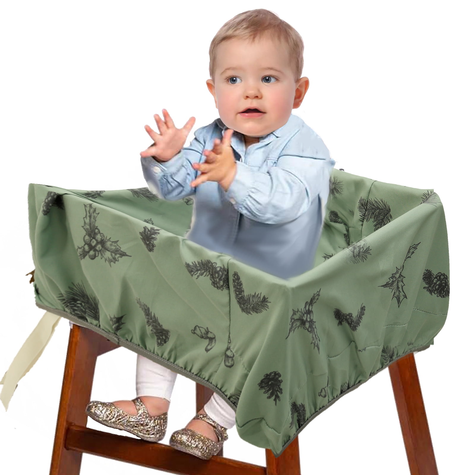 Waterproof Carton Style Shopping Trolley Seat Cover Soft Comfortable Baby Safety Cart Cover for Highchair Swing Toddler Infant Cart