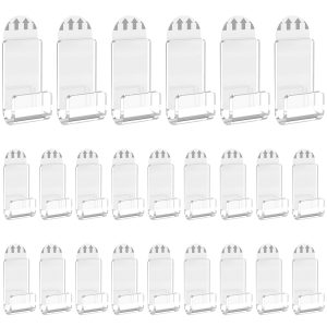 30/24Pcs Vinyl Record Wall Mount Acrylic Vinyl Record Holder Self Adhesive Clear Vinyl Display Shelf No Drill Invisible Album Record Holder for Displaying Large Photo Magazine Comic Book