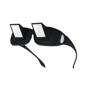 Sutowe Horizontal Glasses Bed Reading Prism Glasses Lie Watch TV Glasses Special Purpose Glasses Watching TV Spectacles Creative Gift