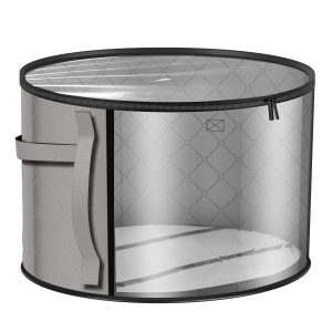 Hat Box with Clear Window Round Hat Storage Box Large Capacity Hat Organizer Box Foldable Cowboy Hat Box Portable Hat Carrier Case for Women Men Storage