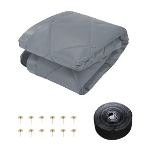 Insulated Door Curtain Waterproof Door Insulation Cover Magnetic Thermal Door Cover Polyester Fiberfill Winter Door Curtain Easy to Install Insulated Door Screen for Winter Doorway