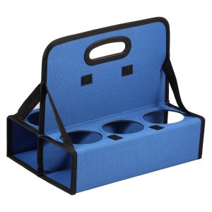 Oxford Cloth Drink Delivery Carrier 6 Cup Coffee Carrier Foldable Soft Drinks Carrier Wear Resistant Reusable Portable Drink Caddy for Delivery and Take Out