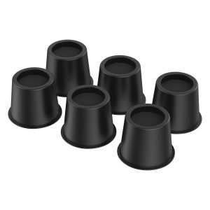 6 Pcs Bed Risers Nonslip Round Furniture Risers Stable Bed Lifts Risers Support up to 2000 Lbs Multipurpose Bed Frame Risers for Sofa Couch Desk Table Chair