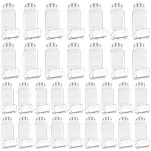 30/24Pcs Vinyl Record Wall Mount Acrylic Vinyl Record Holder Self Adhesive Clear Vinyl Display Shelf No Drill Invisible Album Record Holder for Displaying Large Photo Magazine Comic Book