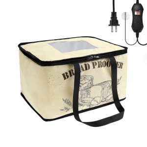 Bread Proofing Box Large Capacity Dough Proofing Box with Time Controller Foldable Bread Proofer for Pizza Yogurt Butter