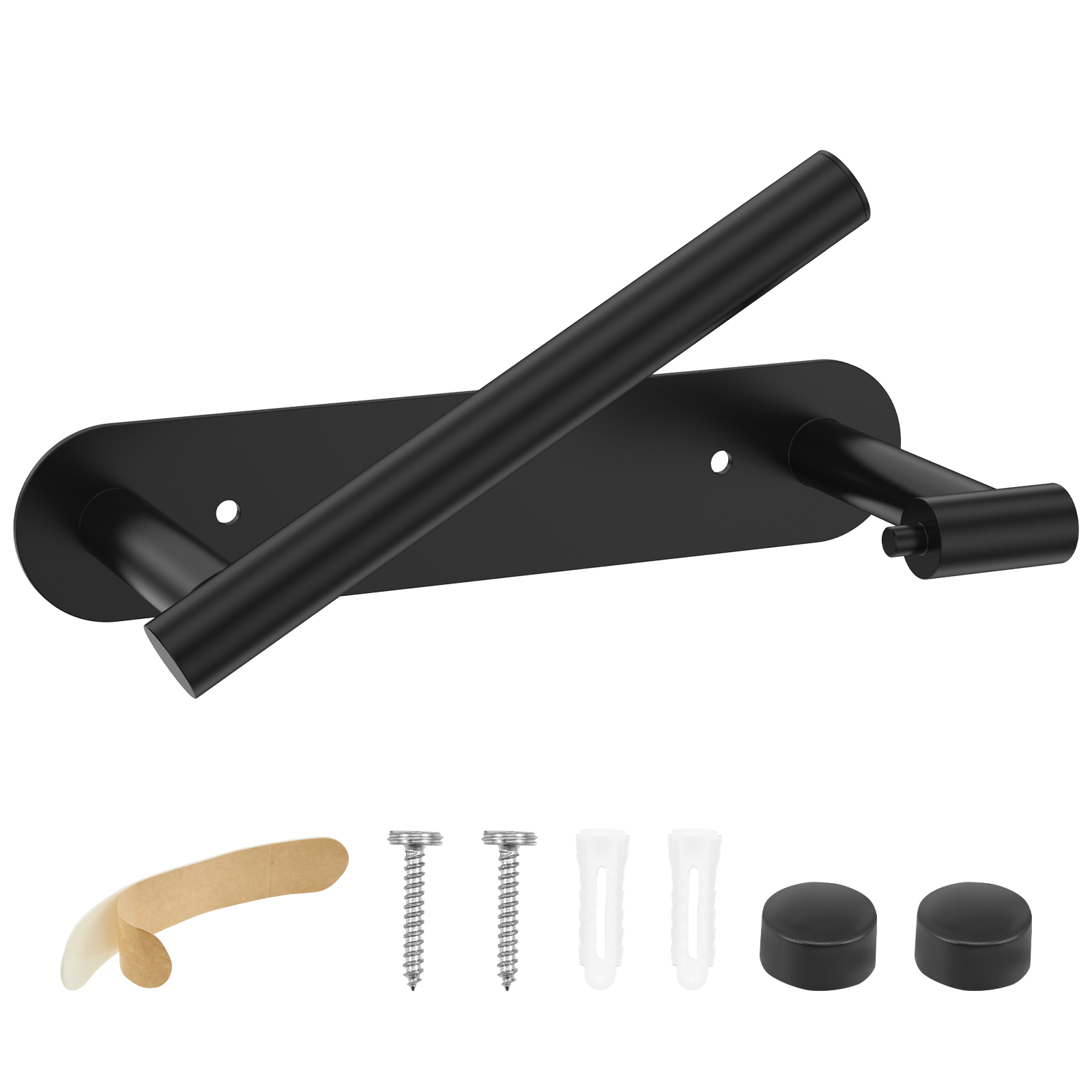 FVKRNYZ Toilet Paper Holder Stainless Steel Tissue Roll Holder Adhesive or Screw Wall Mount Toilet Paper Dispenser Practical Tissue Rack for Bathroom Home