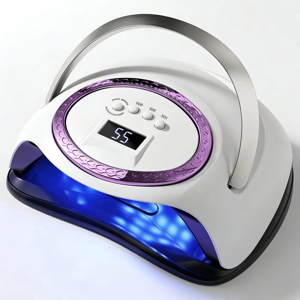 288W Nail Lamp with 66 LEDs and Smart Sensor Professional Nail Dryer with 4 Timer Settings Fast Curing Light for Gel Polish Hands and Feet