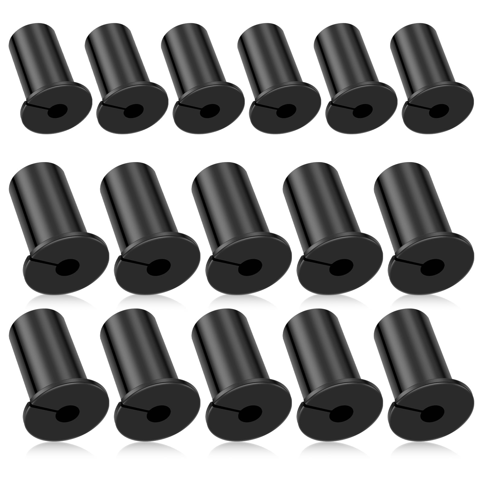 16Pcs Wall Bushing Grommet Silicone Cable Grommet Portable Wall Hole Cable Routing Kit Easy Install Cable Wall Grommet Perforated Grommet for 3/4 Inch Cable