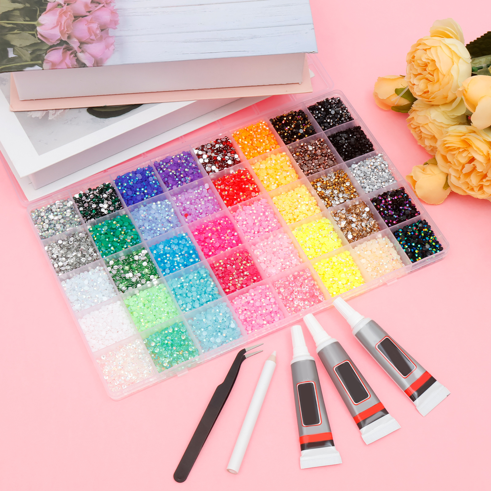 Resin Jelly Rhinestones for Crafting Bedazzling for Book Crafts Clothing Shoes Nail Art Makeup - Image 2