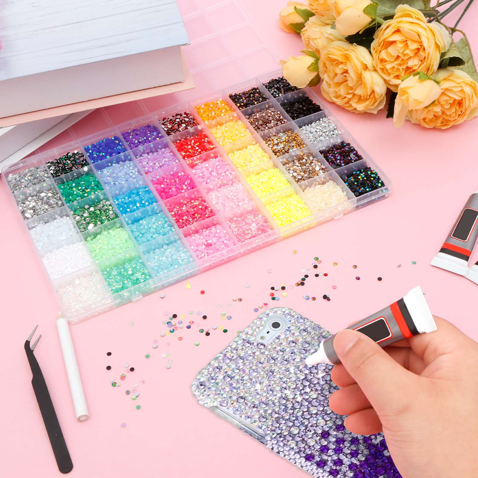 Resin Jelly Rhinestones for Crafting Bedazzling for Book Crafts Clothing Shoes Nail Art Makeup - Image 3