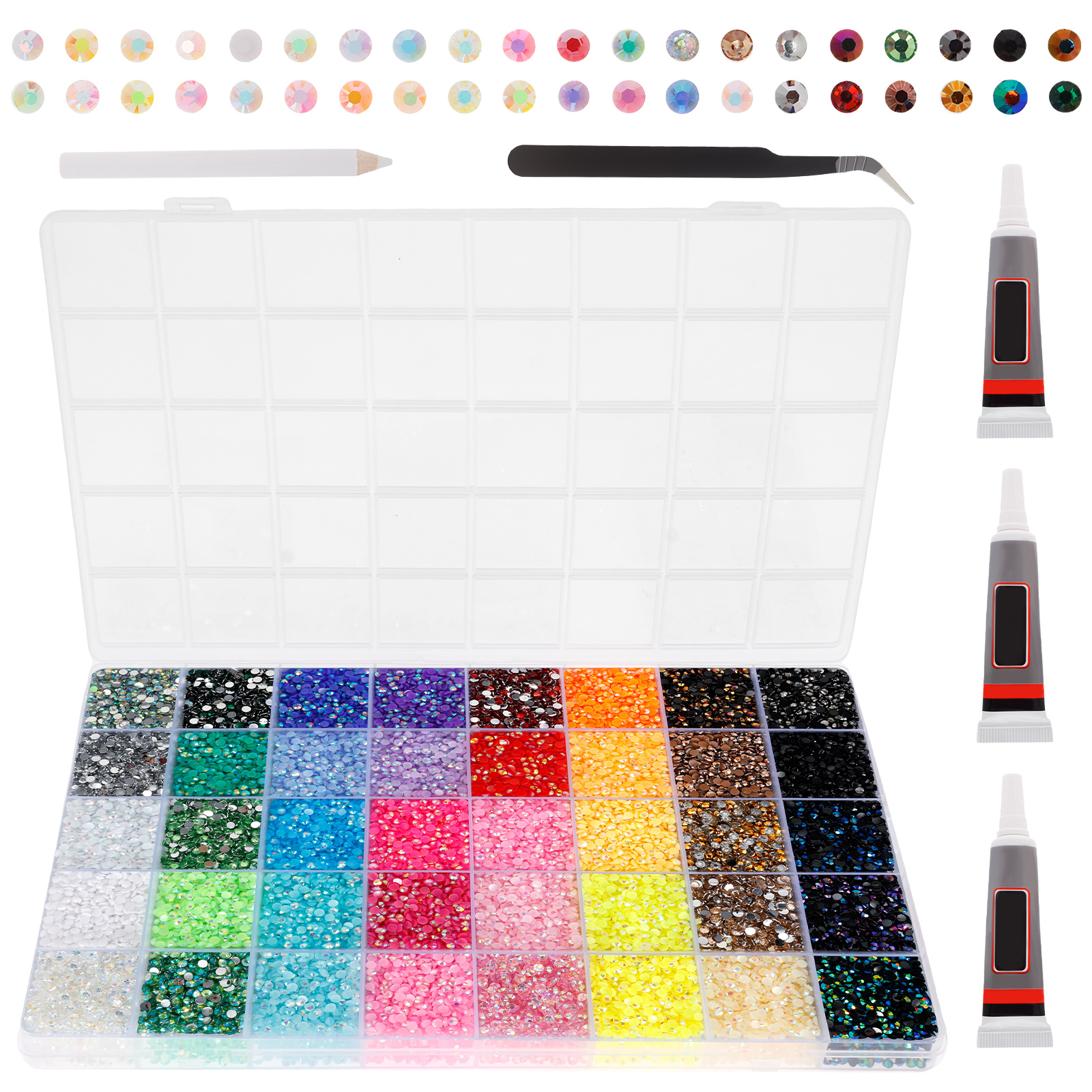 Resin Jelly Rhinestones for Crafting Bedazzling for Book Crafts Clothing Shoes Nail Art Makeup - Image 6