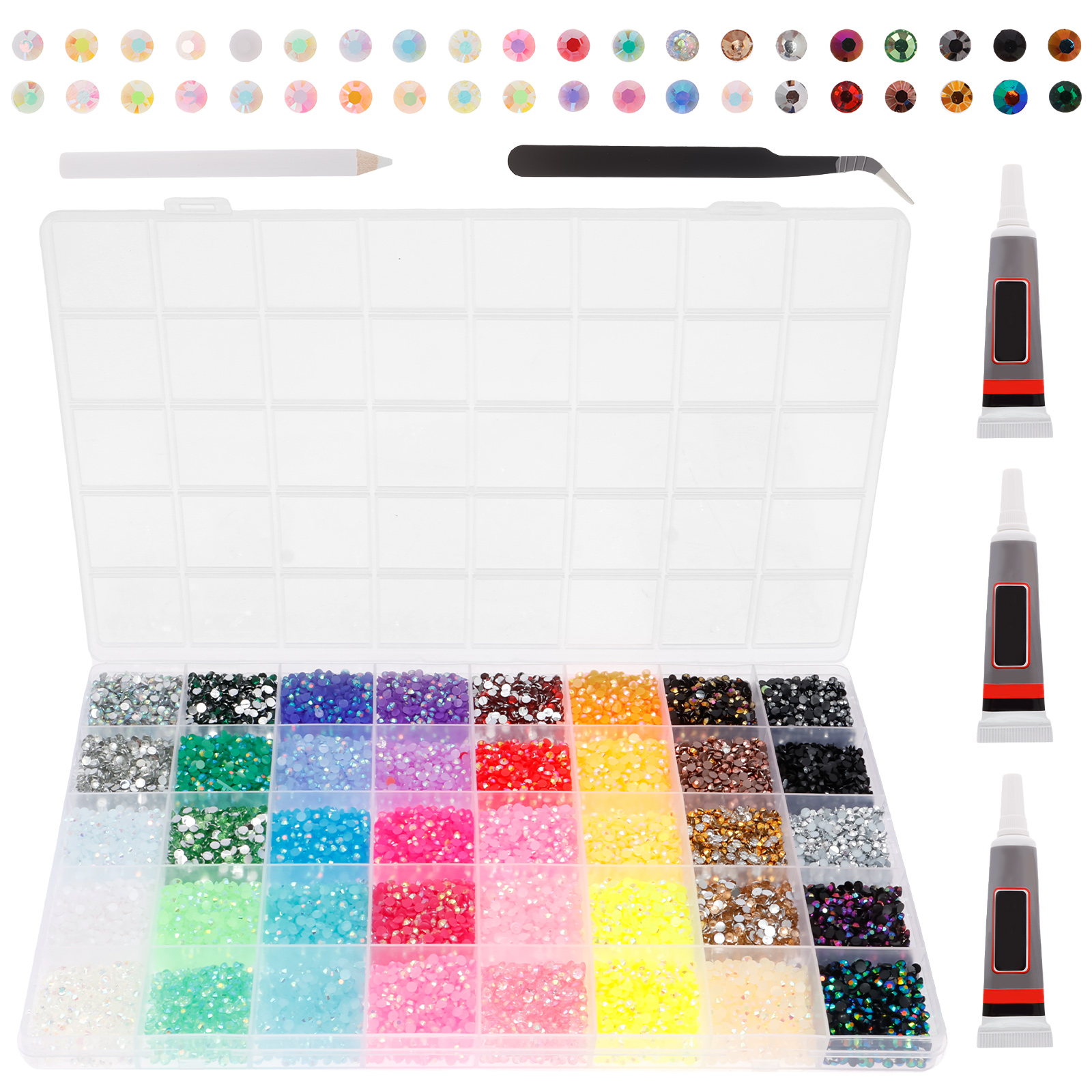 Resin Jelly Rhinestones for Crafting Bedazzling for Book Crafts Clothing Shoes Nail Art Makeup - Image 4