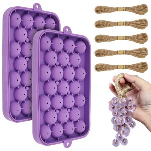 2 Pcs Wicker Wall Basket Hanging Storage, Imitation Rattan Plastic Organizer for Kitchen and Bathroom Decor
