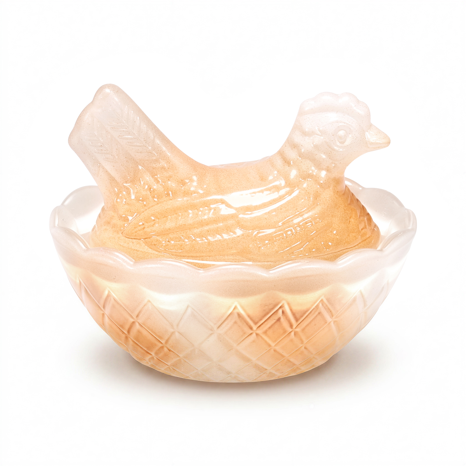 Hen on Nest Glass Dish, High Borosilicate Glass Chicken Shape Storage Bowl & Decorative Candy Jar with Lid for Kitchen Tabletop and Home Decor