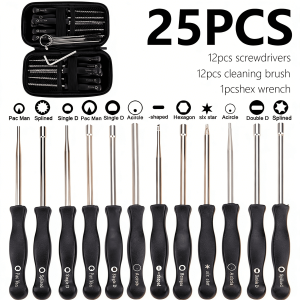 Tcwhniev 25 PCS Carburetor Adjustment Tool, Carburator Adjusting Kit for 2-Cycle Small Engine