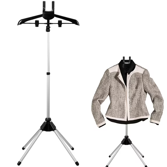 Steamer Stand Telescopic Garment Steamer Rack, 33-63 Inch Adjustable Height Foldable Standing Clothing Hanger for Travel and Home