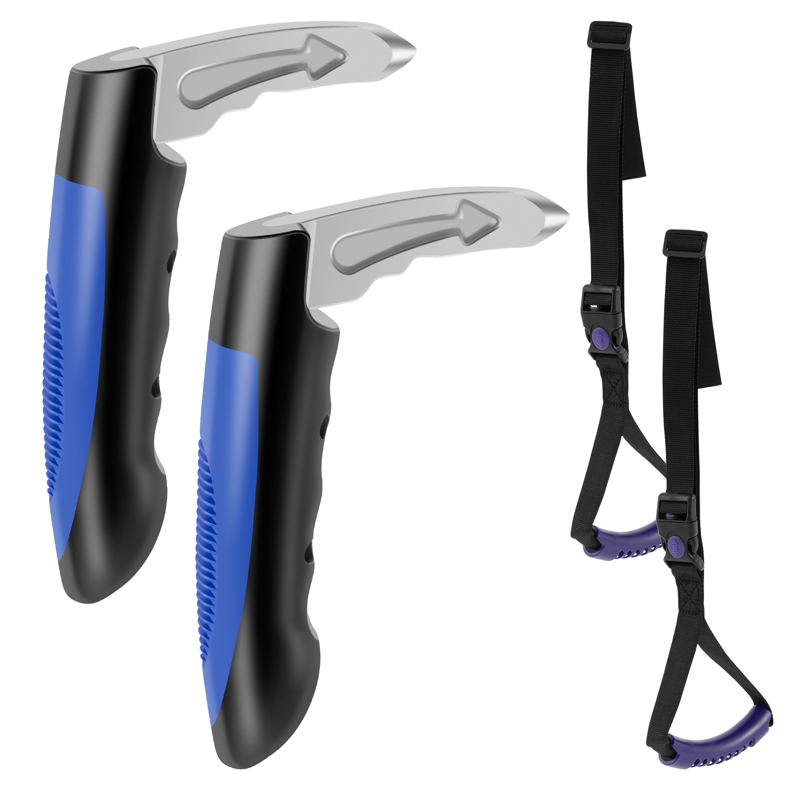 4 Pcs 2 in 1 Car Door Assist Handle, Vehicle Support Handle & Mobility Aid with Window Breaker for Seniors, Elderly, Handicapped