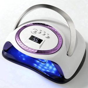 Professional 288W Gel Nail Dryer with Smart Sensor - 66 LED Beads, 4 Timer Settings, LCD Digital Display, Even Curing Light for Home Manicure