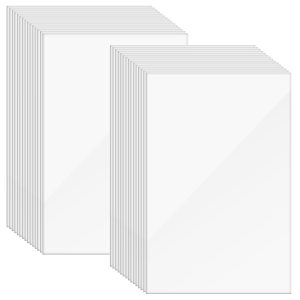 30Pcs Iron On Adhesive Sheets, Double-Sided Press-on Patch Heat Melt Fabric Glue Sheet, A4 Size Fusible Adhesive Sheets, Fusible Interfacing for Clothing Repair and DIY Craft